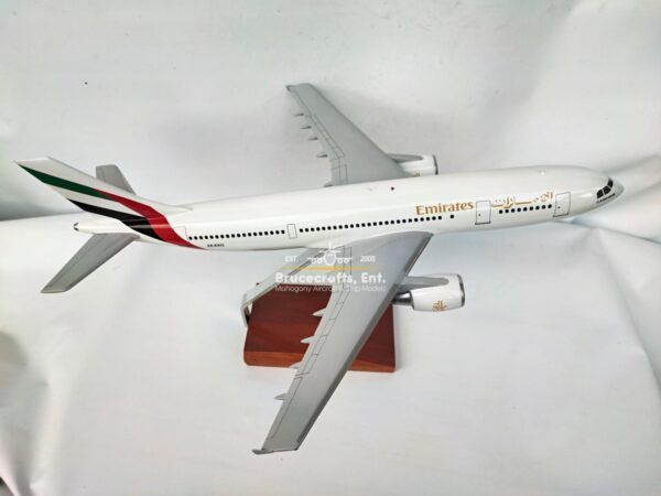 Model of A300-600R Emirates Airlines with detailed craftsmanship.